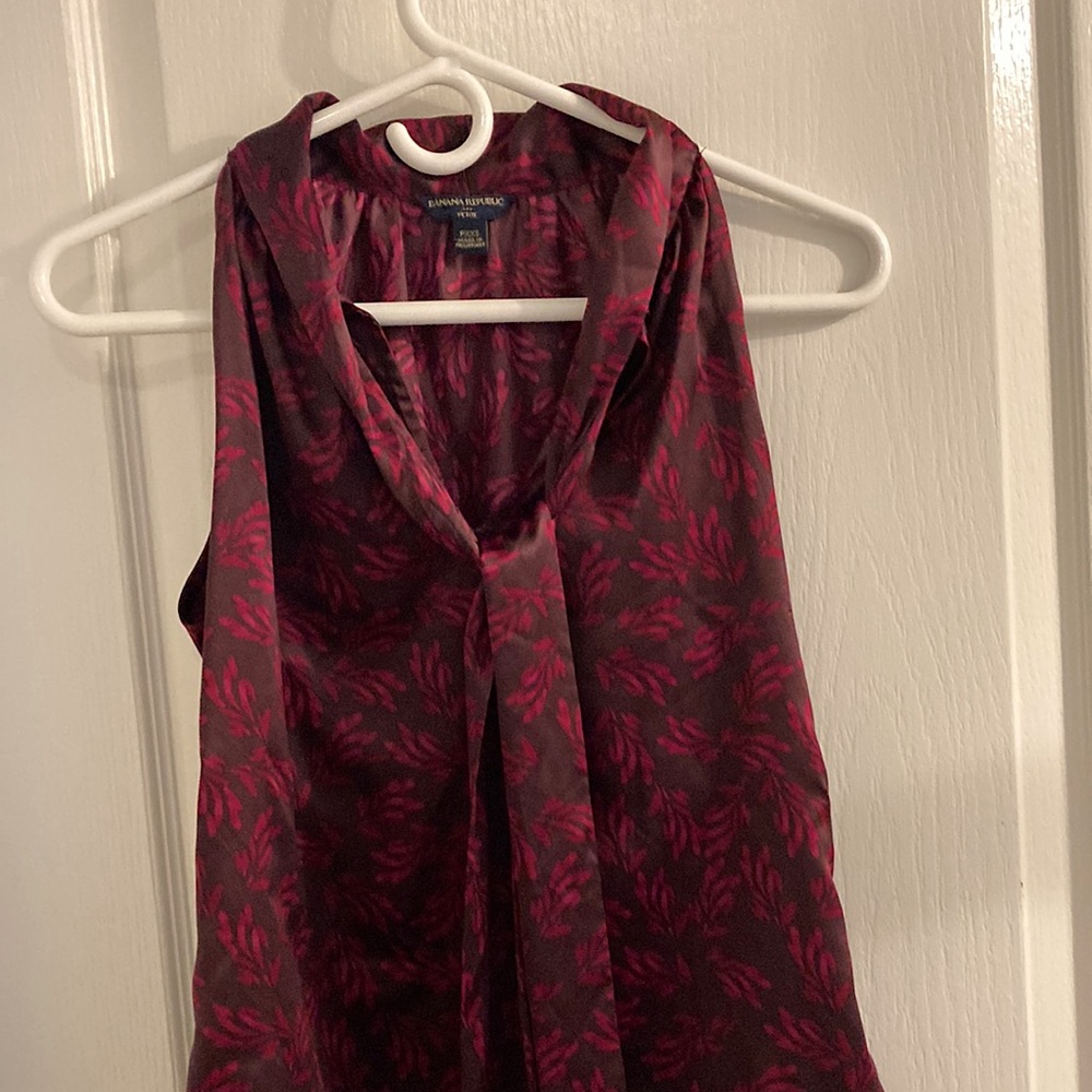 Banana Republic px/xs sleeveless blouse